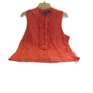 Tori Richard Honolulu Blouse Linen Sleeveless 14